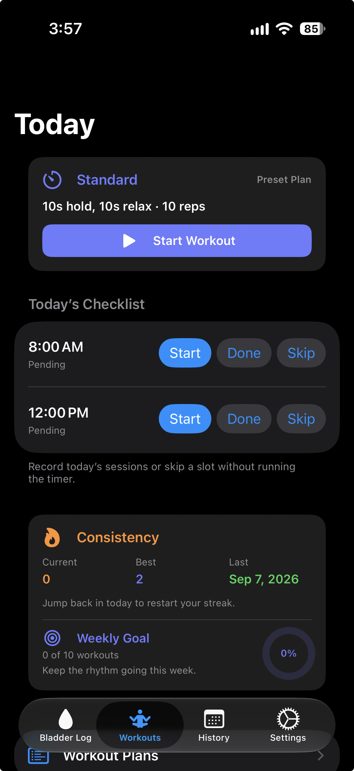 Pulse iPhone app screen 2 of 5